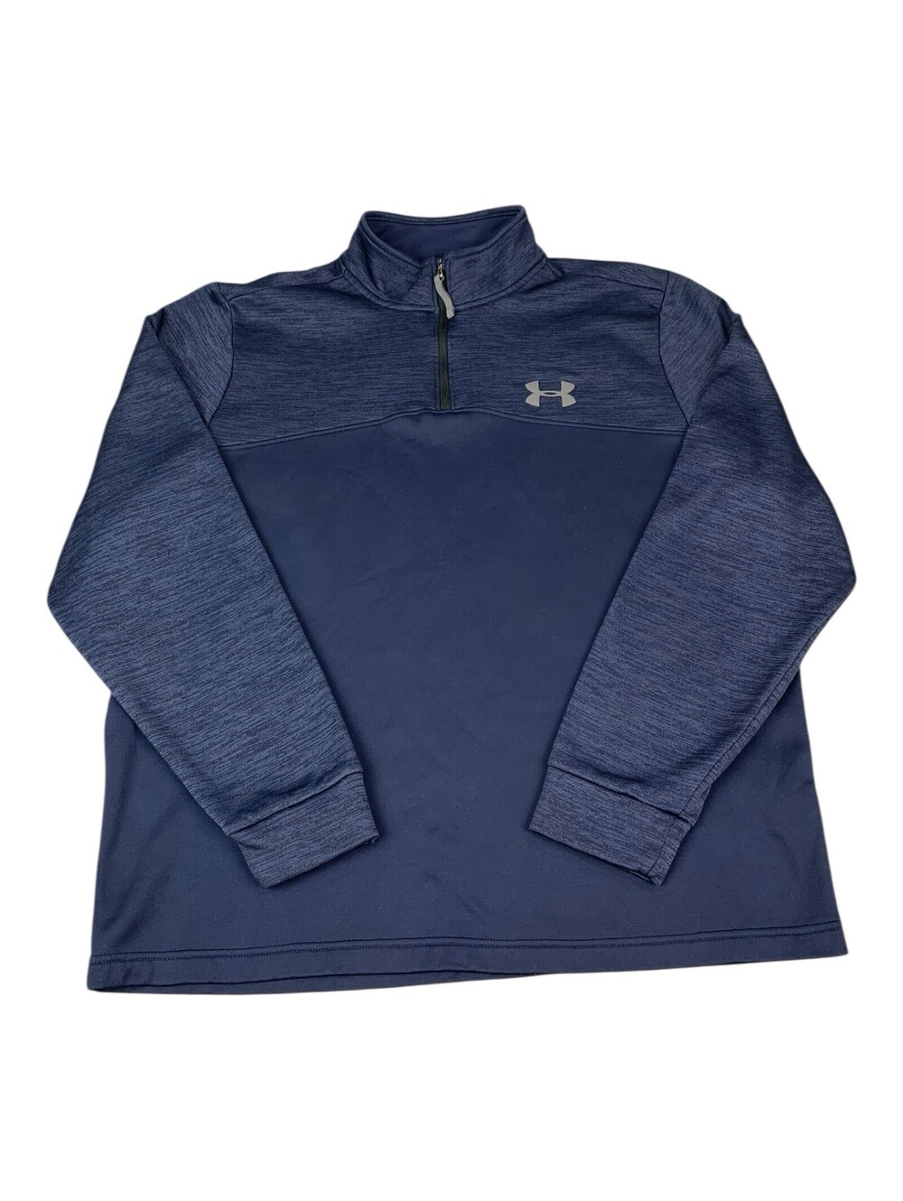 Under Armour 1/4 Zip Pullover Top, Cold Gear, Navy Blue, Men’s Size Large